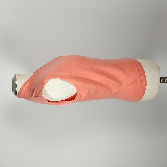 EUC Linda Allard Ellen Tracy Wrap Front 100% Cashmere Coral Sweater Top Large - Picture 5 of 10